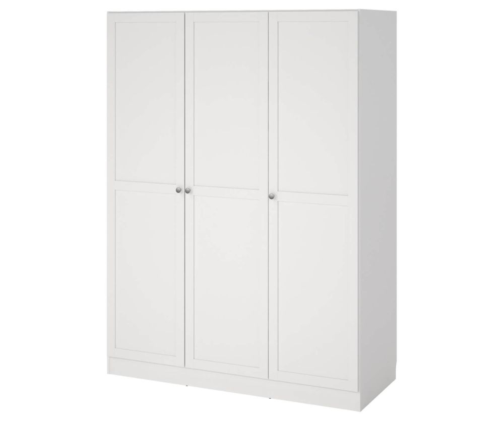 Brande White 3 Frame Doors Wardrobe 