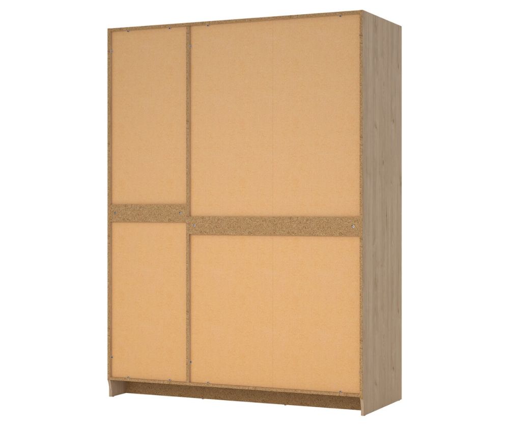 Brande Jackson Hickory Oak Wardrobe with 3 Frame Doors 