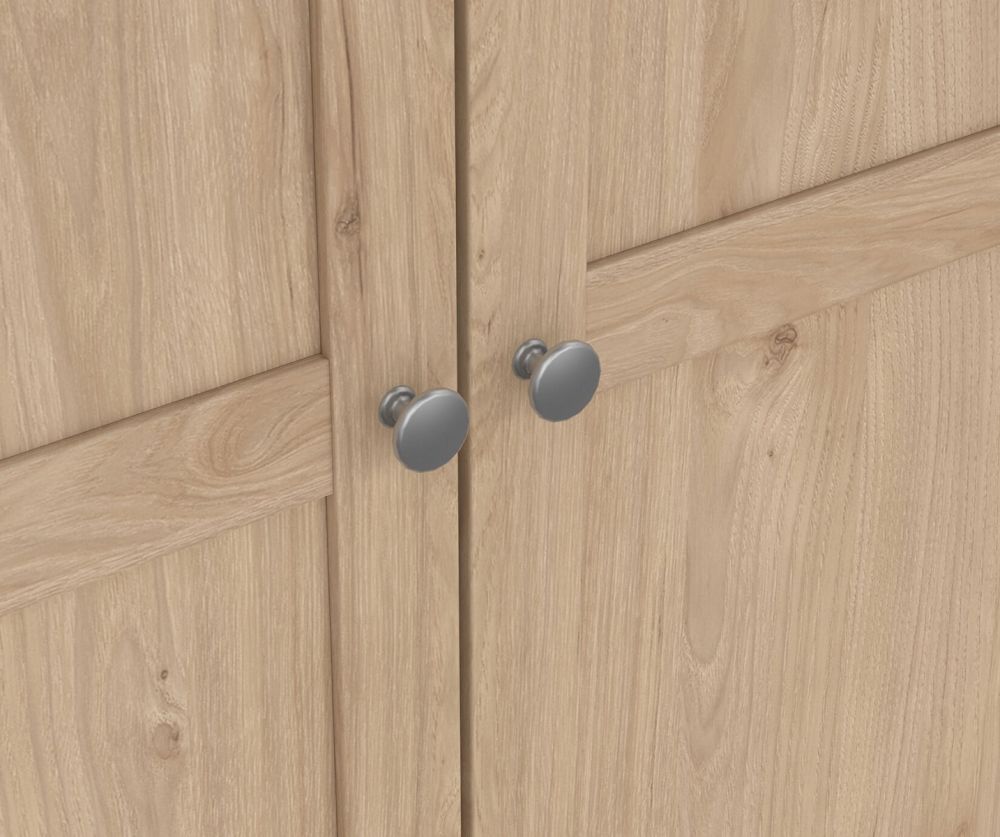 Brande Jackson Hickory Oak Wardrobe with 3 Frame Doors 