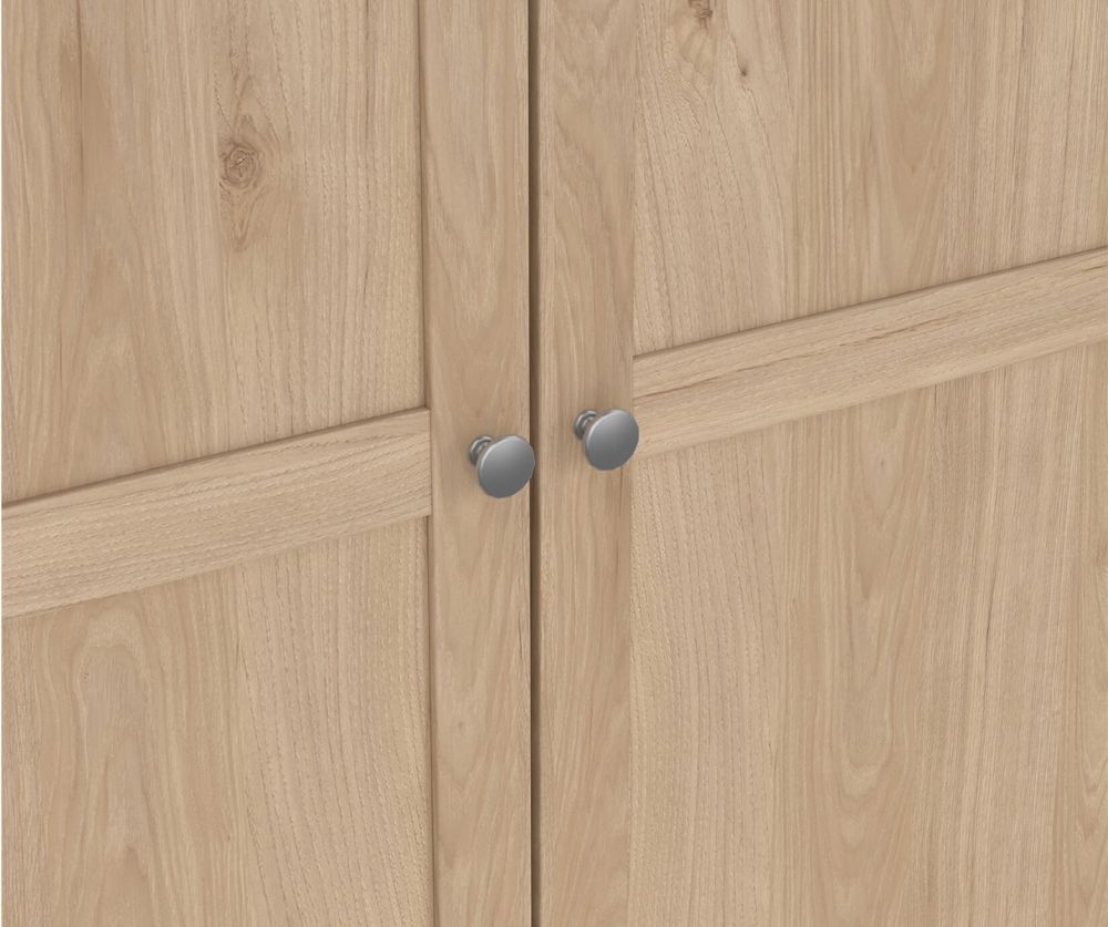 Brande Jackson Hickory Oak Wardrobe with 4 Frame Doors 