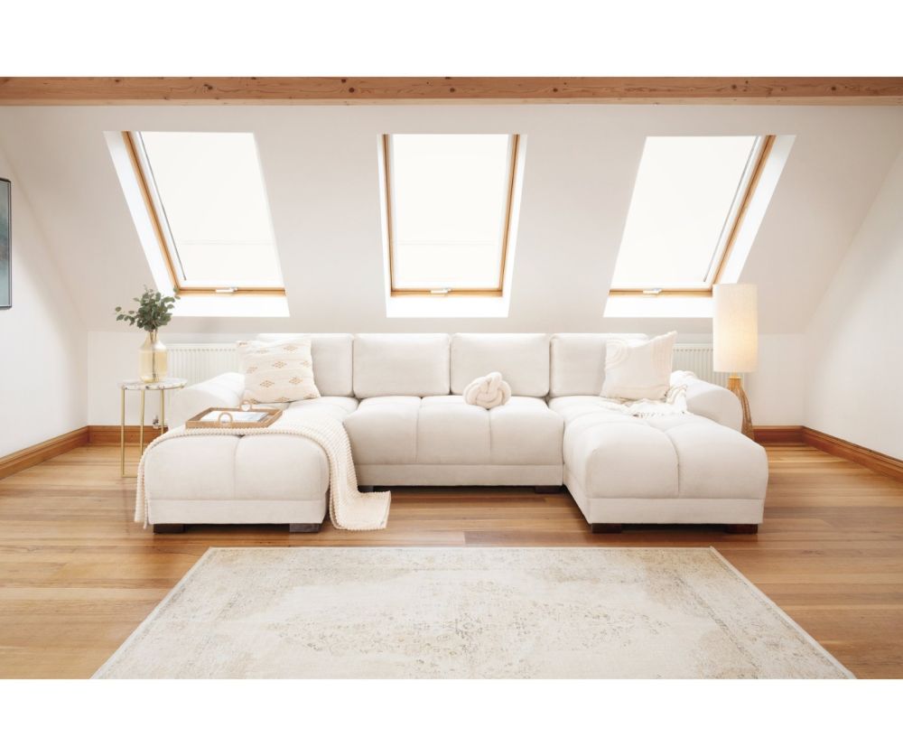 Azzuro Sofa Cream U Shape Corner