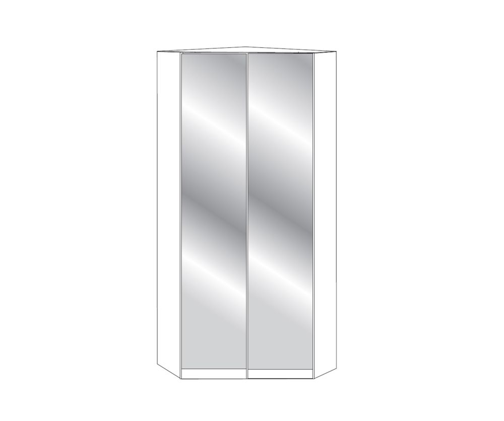 Wiemann Kansas 2 Door Corner Wardrobe