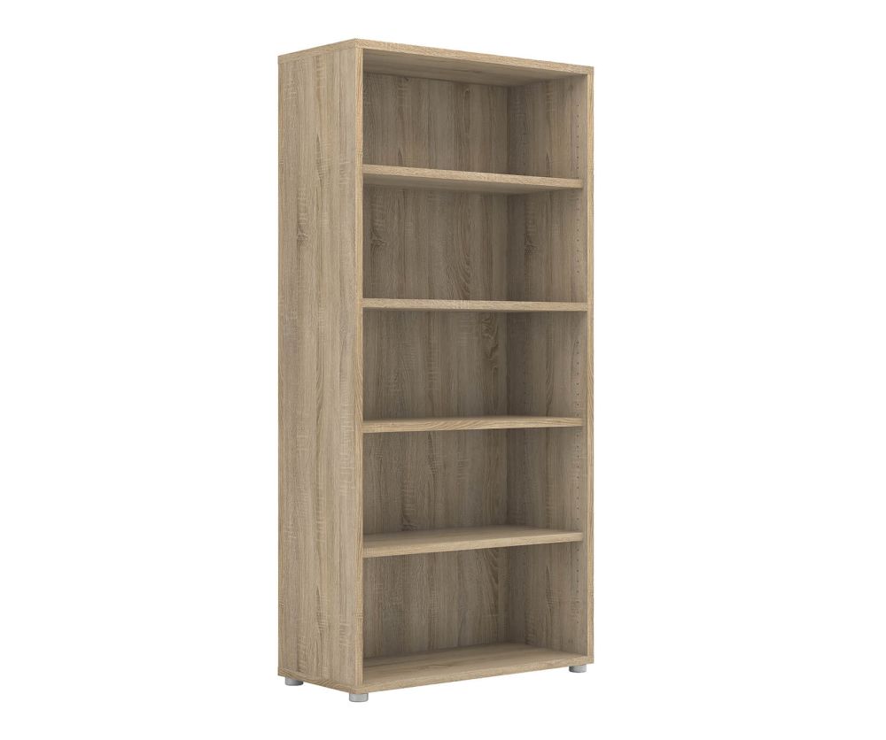 FTG Prima Oak Bookcase with 4 Shelves