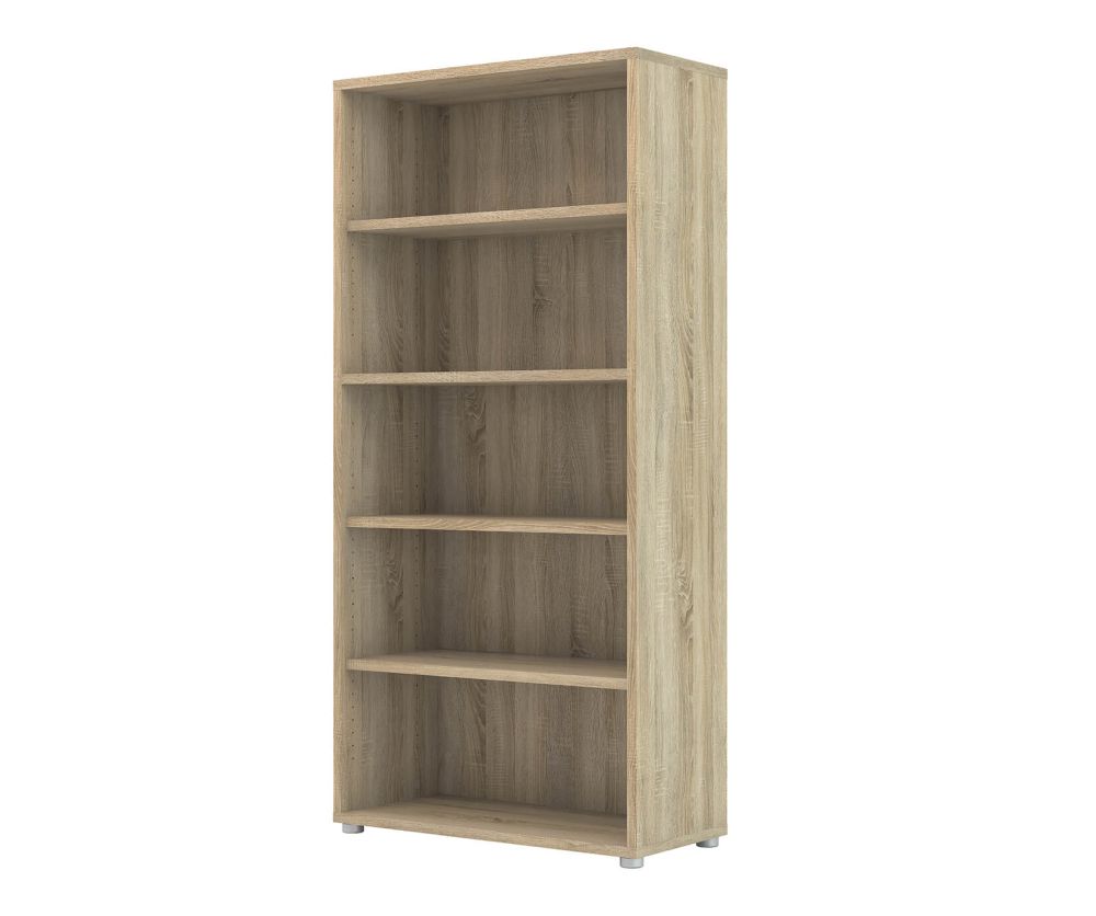 FTG Prima Oak Bookcase with 4 Shelves