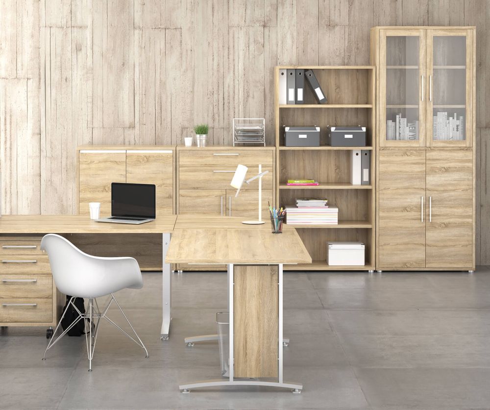 FTG Prima Oak Bookcase with 4 Shelves
