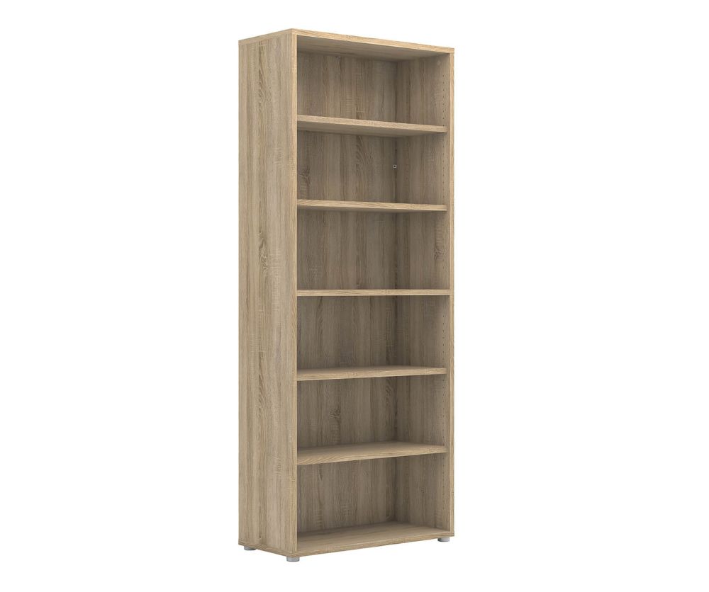 FTG Prima Oak Bookcase with 5 Shelves