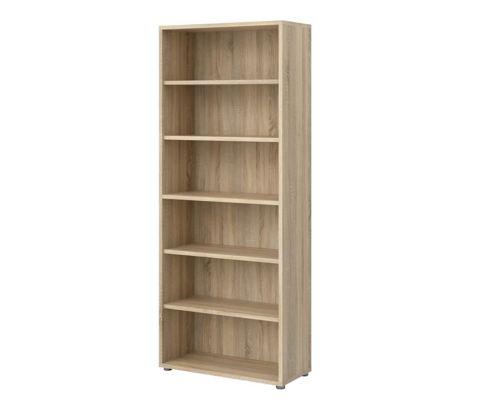 FTG Prima Oak Bookcase with 5 Shelves