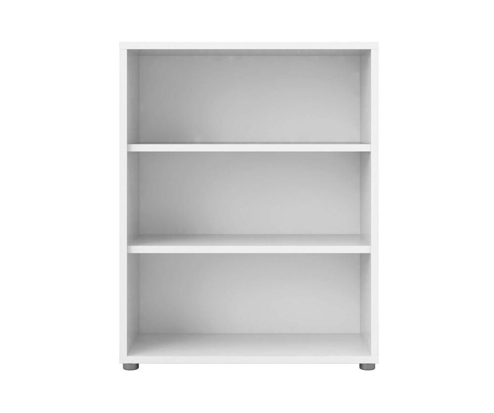 FTG Prima White Bookcase with 2 Shelves
