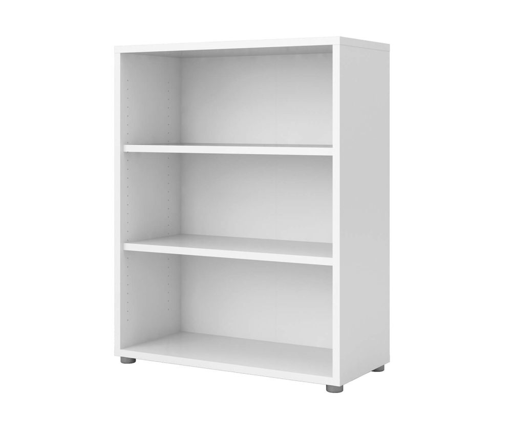 FTG Prima White Bookcase with 2 Shelves