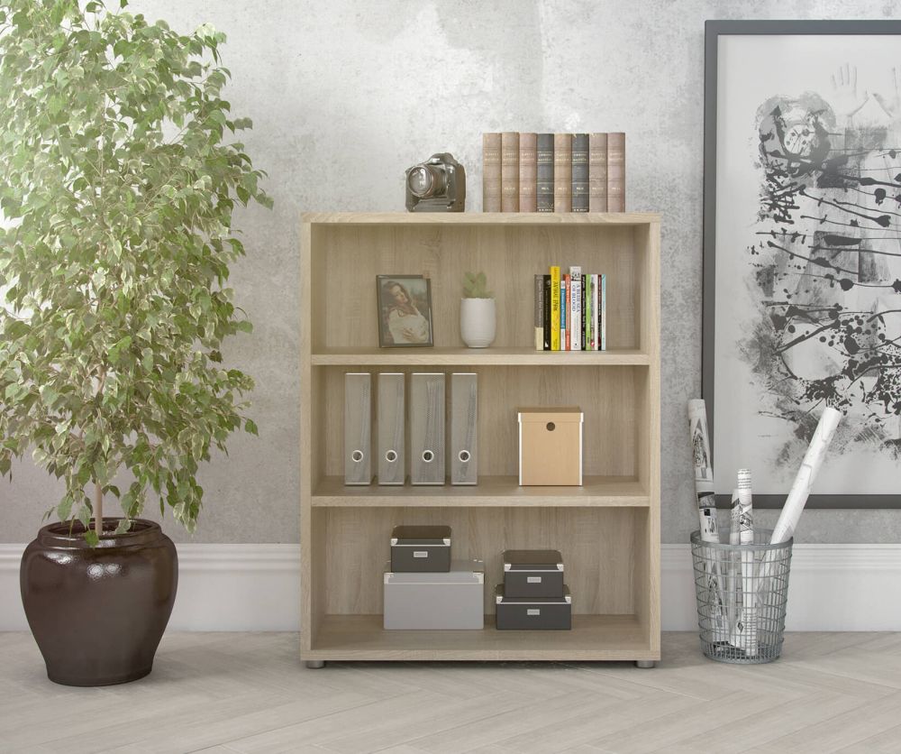FTG Prima Oak Bookcase with 2 Shelves