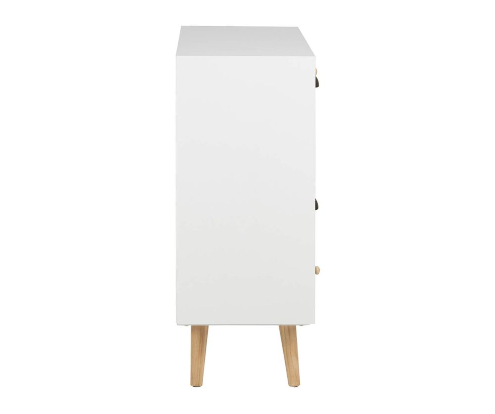Thais White Shabby Chic Multi Coloured 11 Drawer Chest