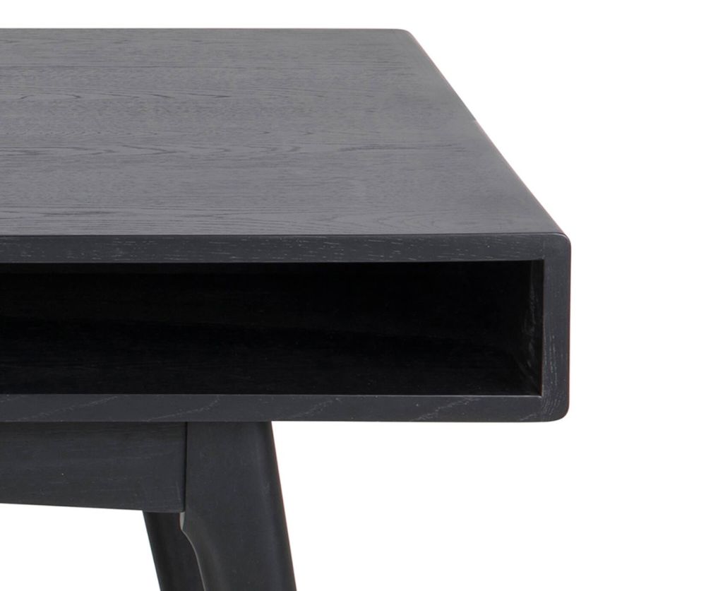 Marte Black Open Shelf Coffee Table