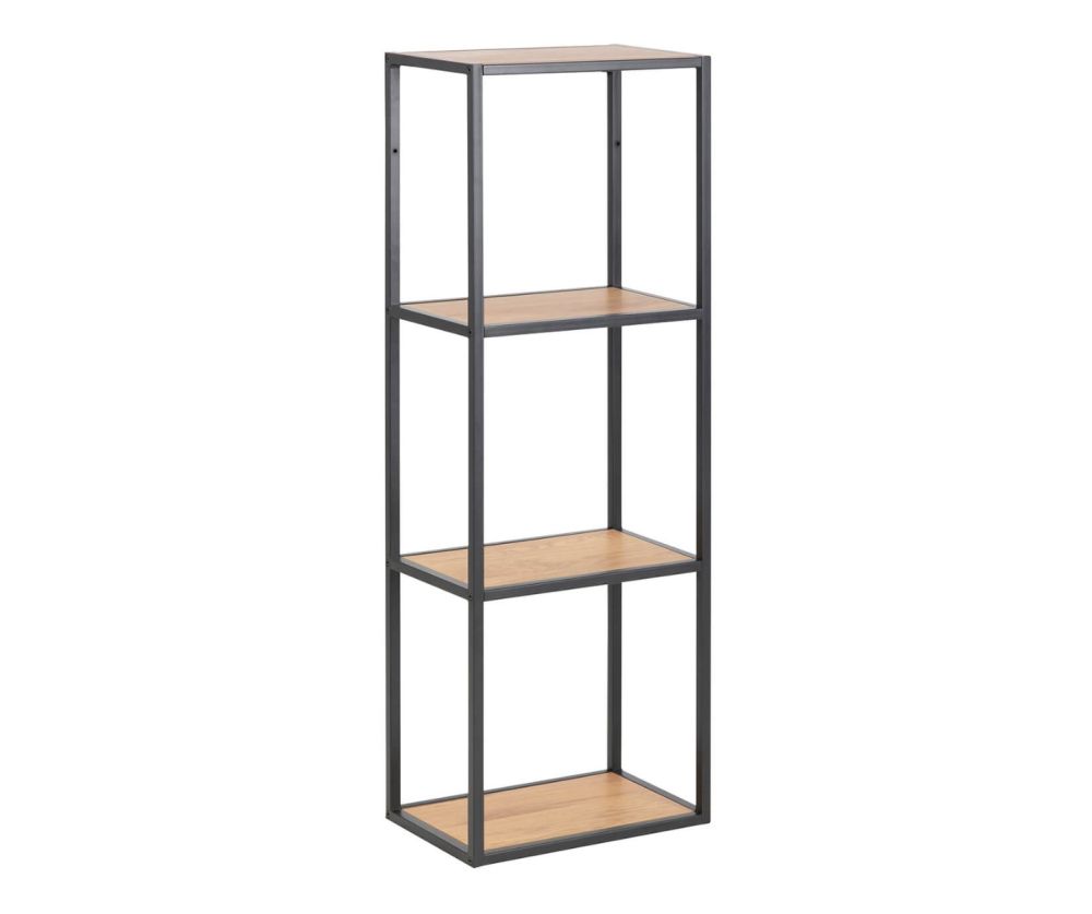 Seaford Black Metal Wall Shelf