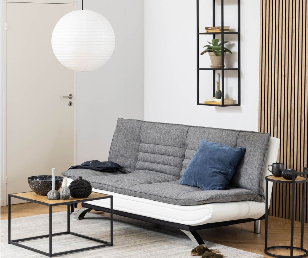 Seaford Black Metal Wall Shelf