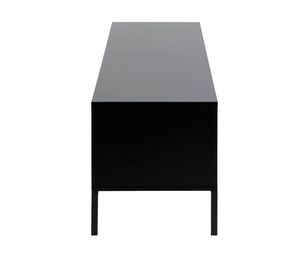Seaford Black and Oak TV Unit 2 Doors 1 Drawer 
