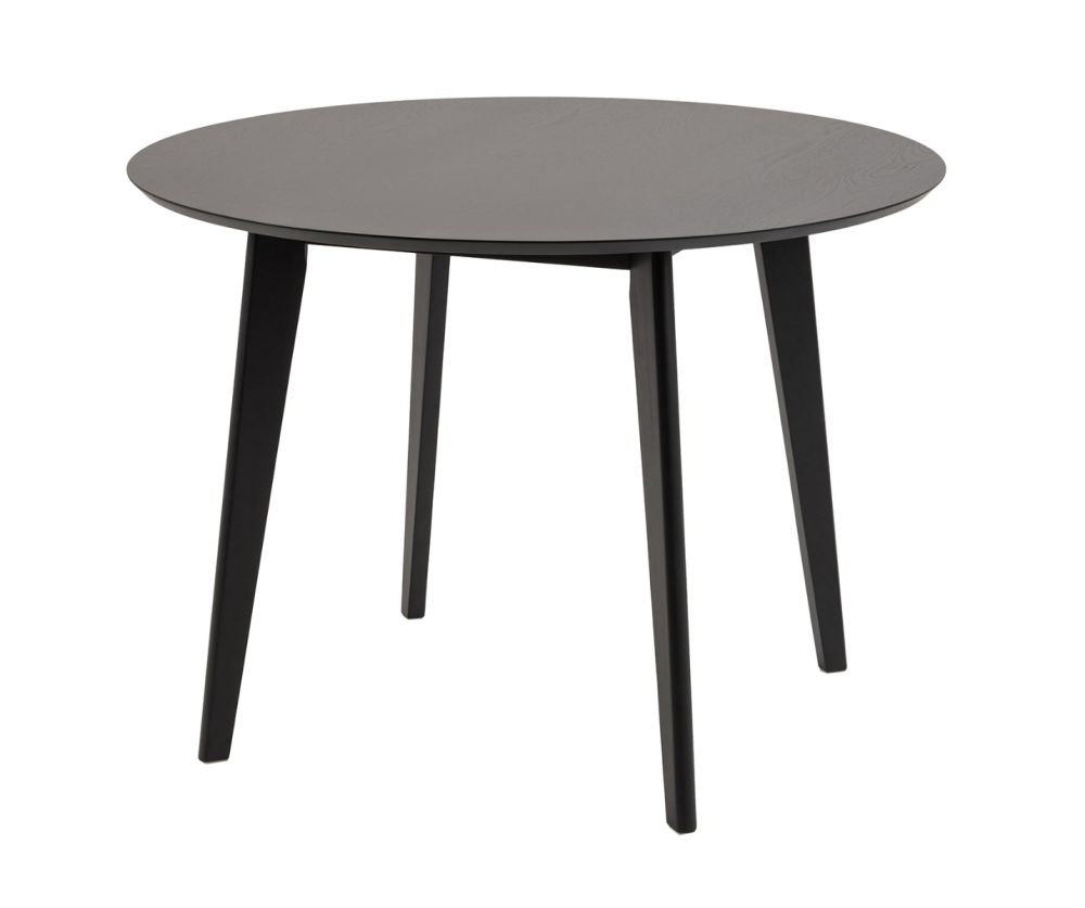 Roxby Black Round Dining Table(W105)