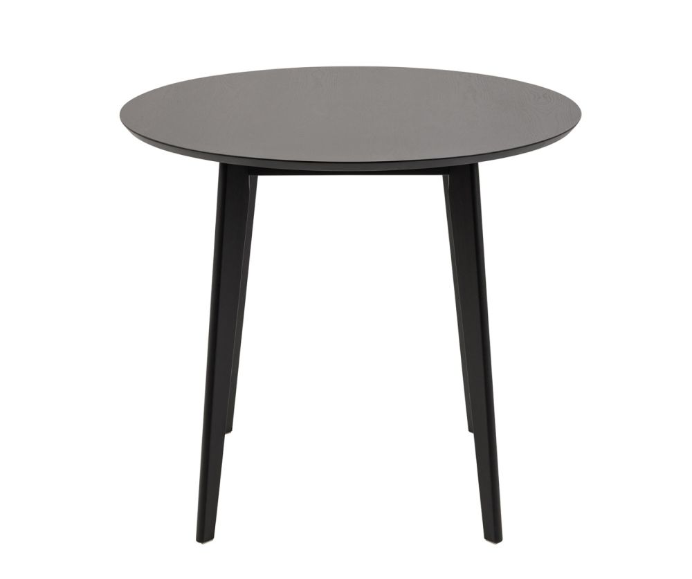 Roxby Black Round Dining Table(W105)