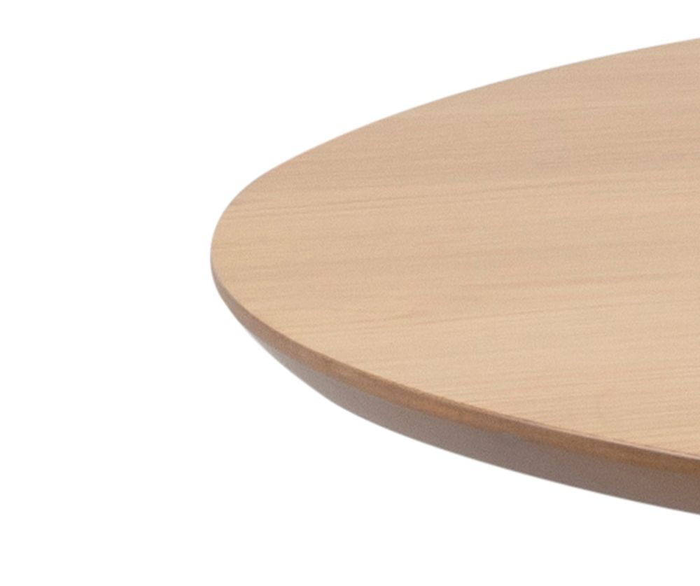Roxby Oak And Black Round Dining Table 