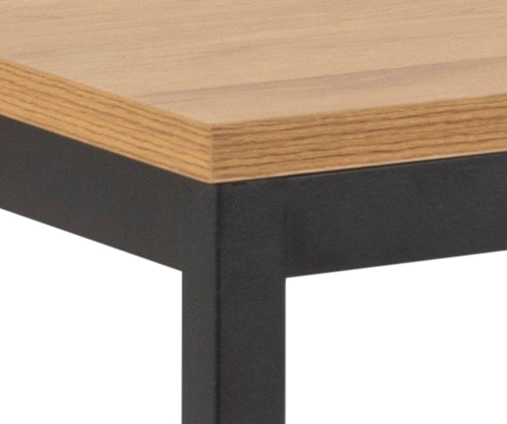 Seaford Black and Oak Dining Table