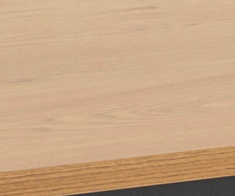 Seaford Black and Oak Dining Table