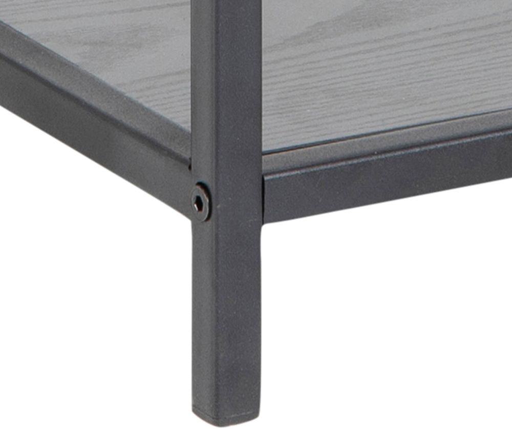 Seaford Black Bedside Table with 1 Drawer 