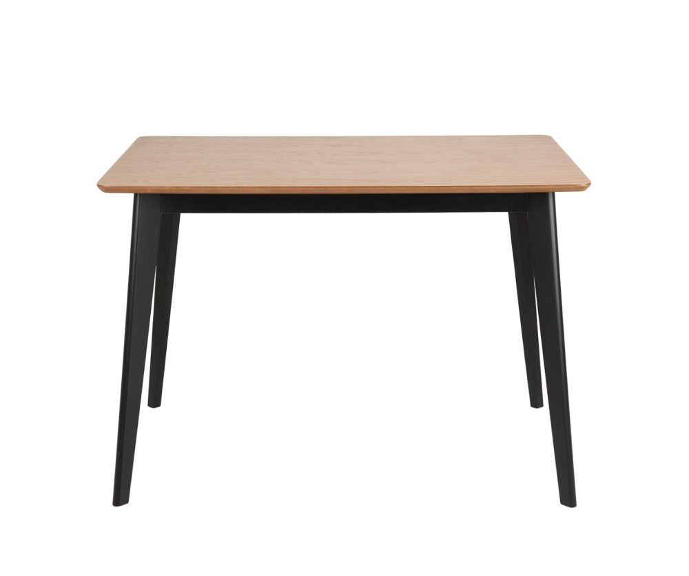 Roxby Oak And Black Dining Table 