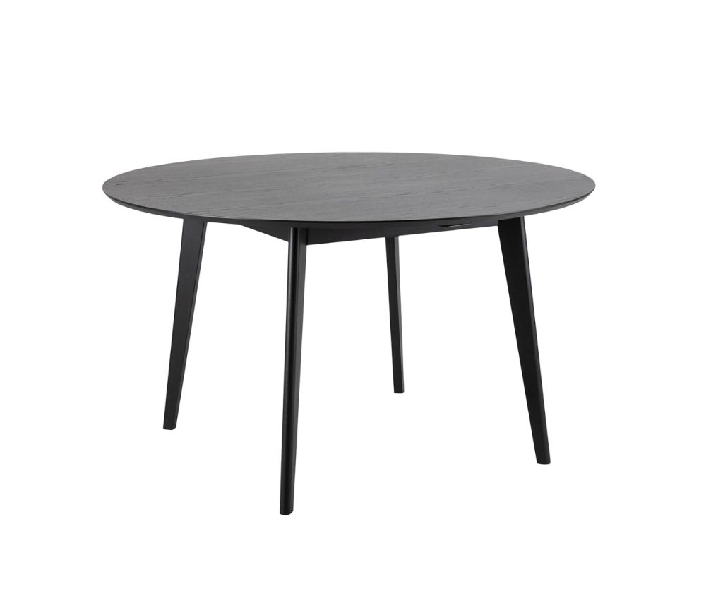 Roxby Black Round Dining Table 