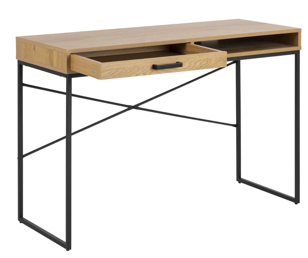 Seaford Oak Office Desk with 1 Drawer 