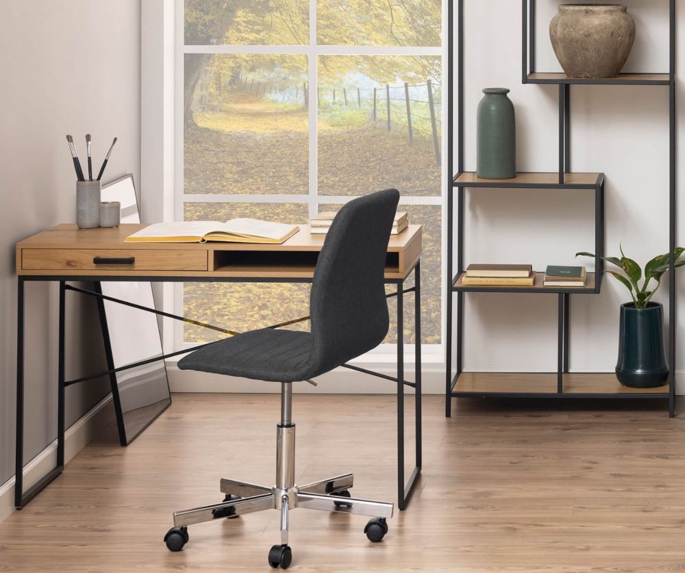 Seaford Oak Office Desk with 1 Drawer 