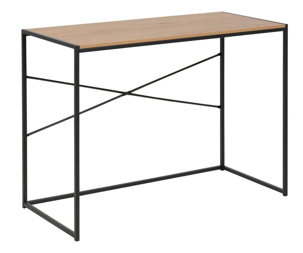Seaford Black and Oak Office Desk