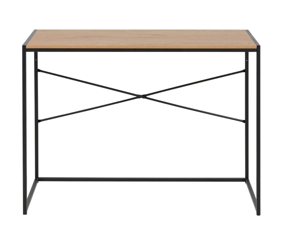 Seaford Black and Oak Office Desk