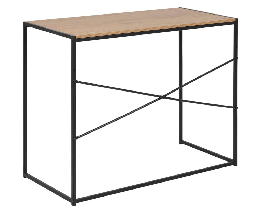 Seaford Black and Oak Office Desk