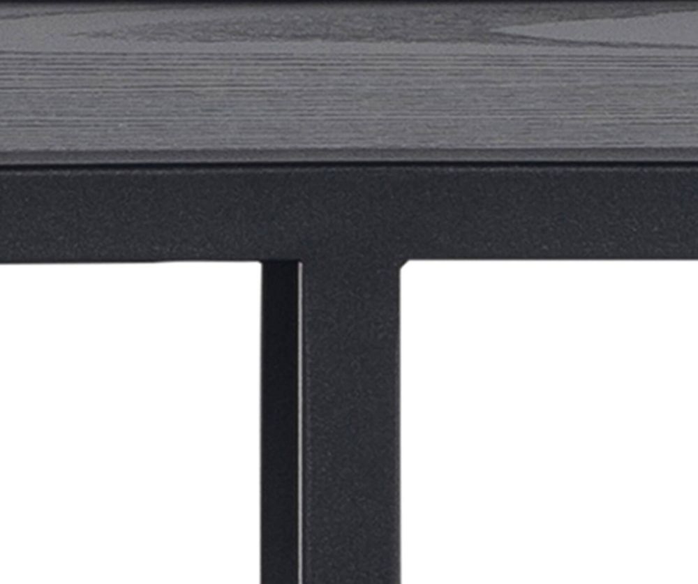 Seaford Octagonal Metal Wall Shelf in Black