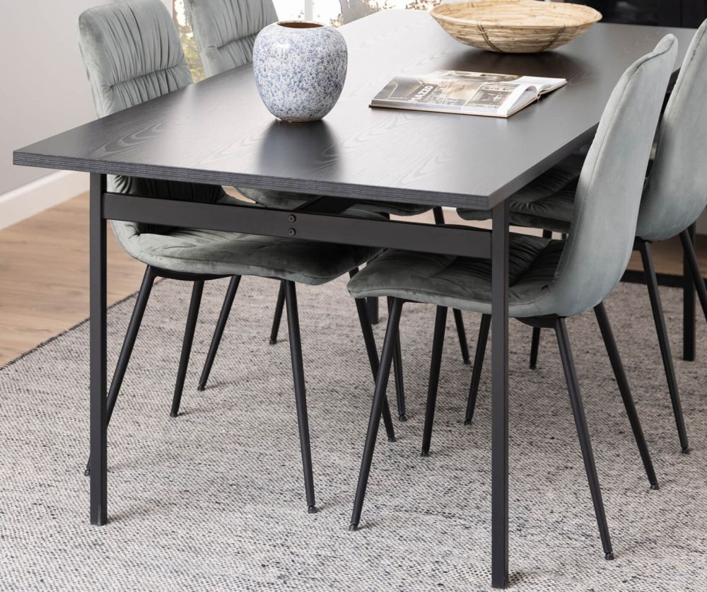 Angus Black Dining Table 