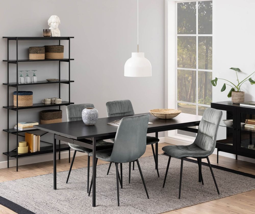 Angus Black Dining Table 