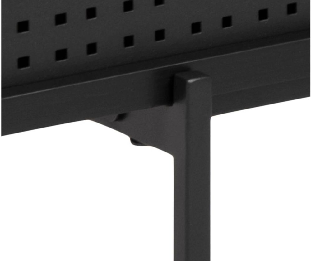 Angus Black 1 Sliding Door TV Unit 
