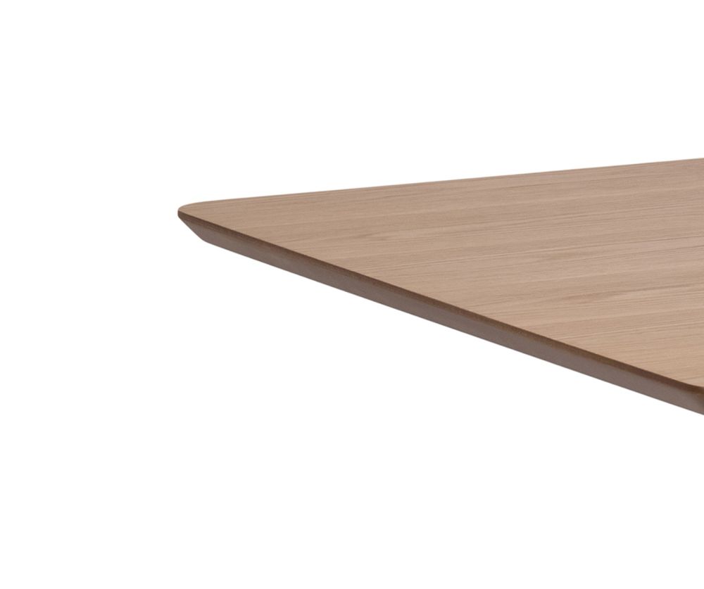 Roxby Oak And Black Extending Dining Table 