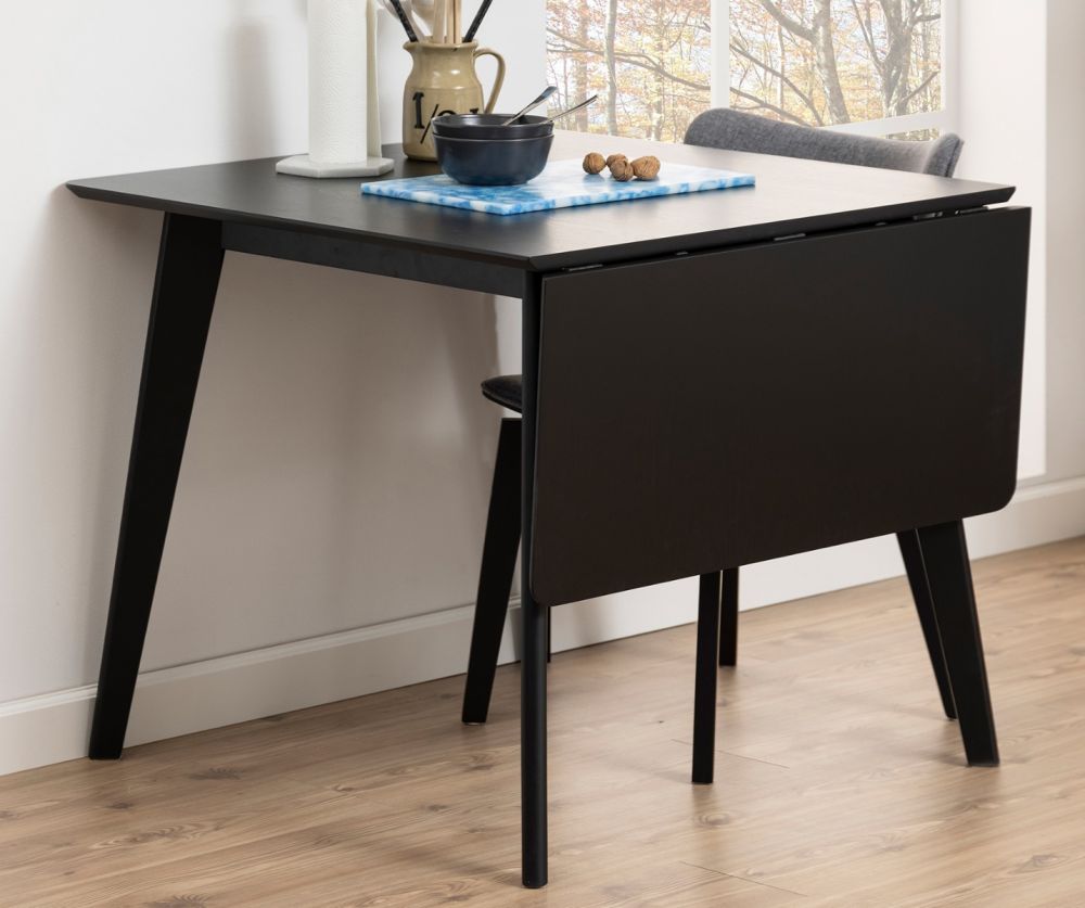 Roxby black Extending Dining Table 