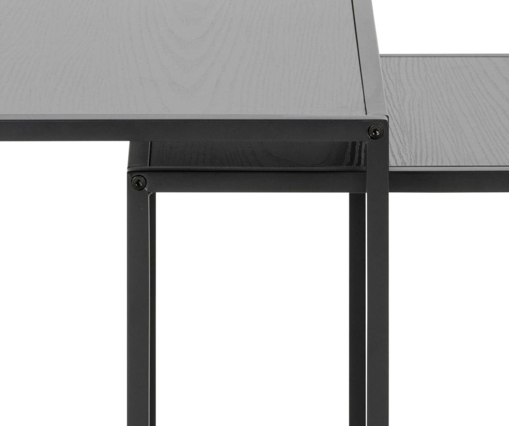 Seaford Ash Black Nest of Tables 