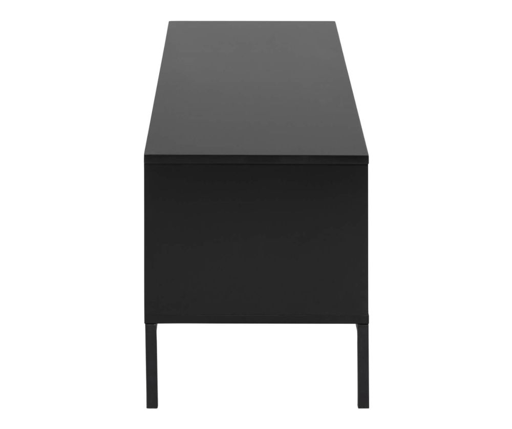 Seaford Ash Black 2 Door and 1 Drawer TV Unit 