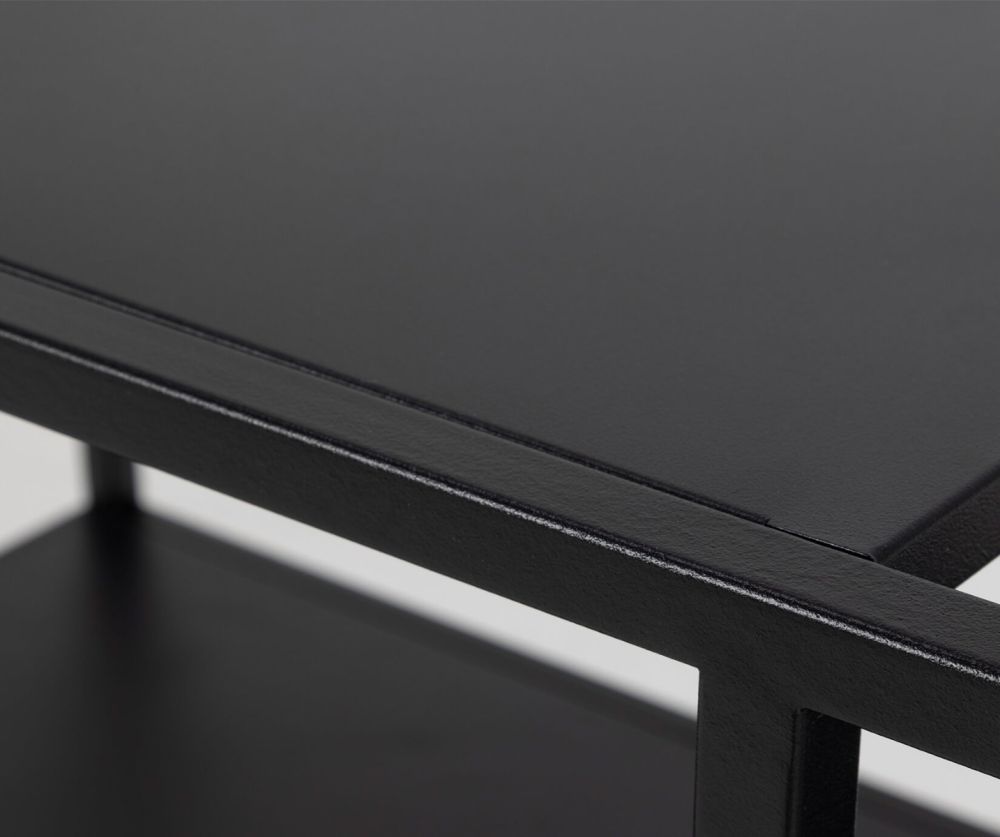 Newcastle Matt Black Serving Trolley 