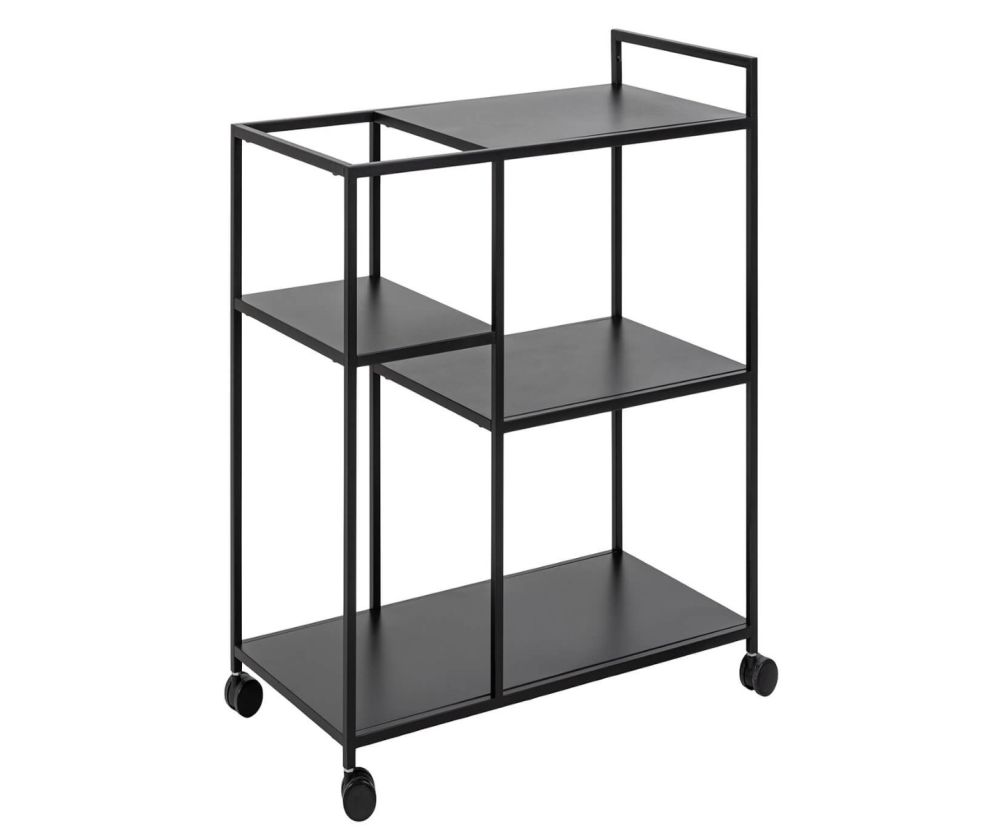 Newcastle Matt Black Serving Trolley 