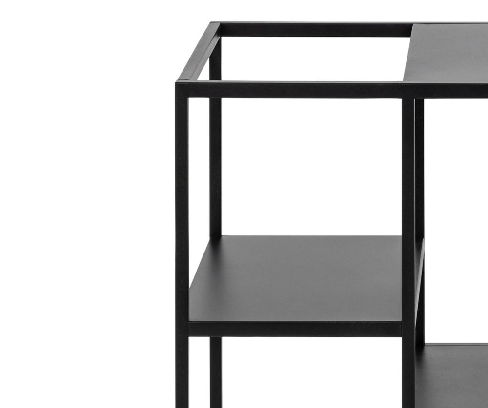 Newcastle Matt Black Serving Trolley 