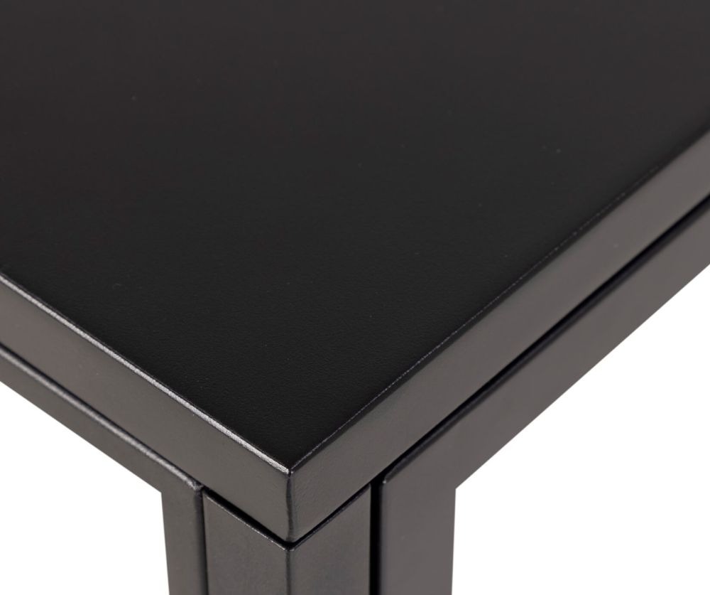 Newcastle Matt Black Low 2 Door Display Cabinet