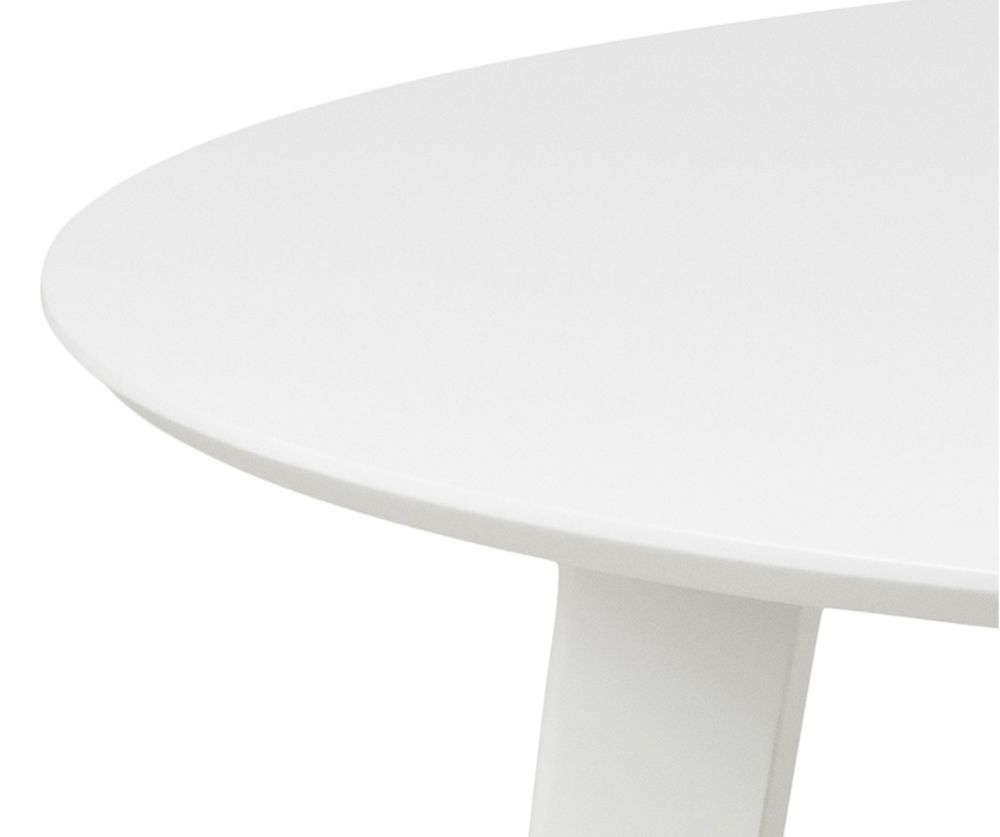 Roxby White Round Dining Table