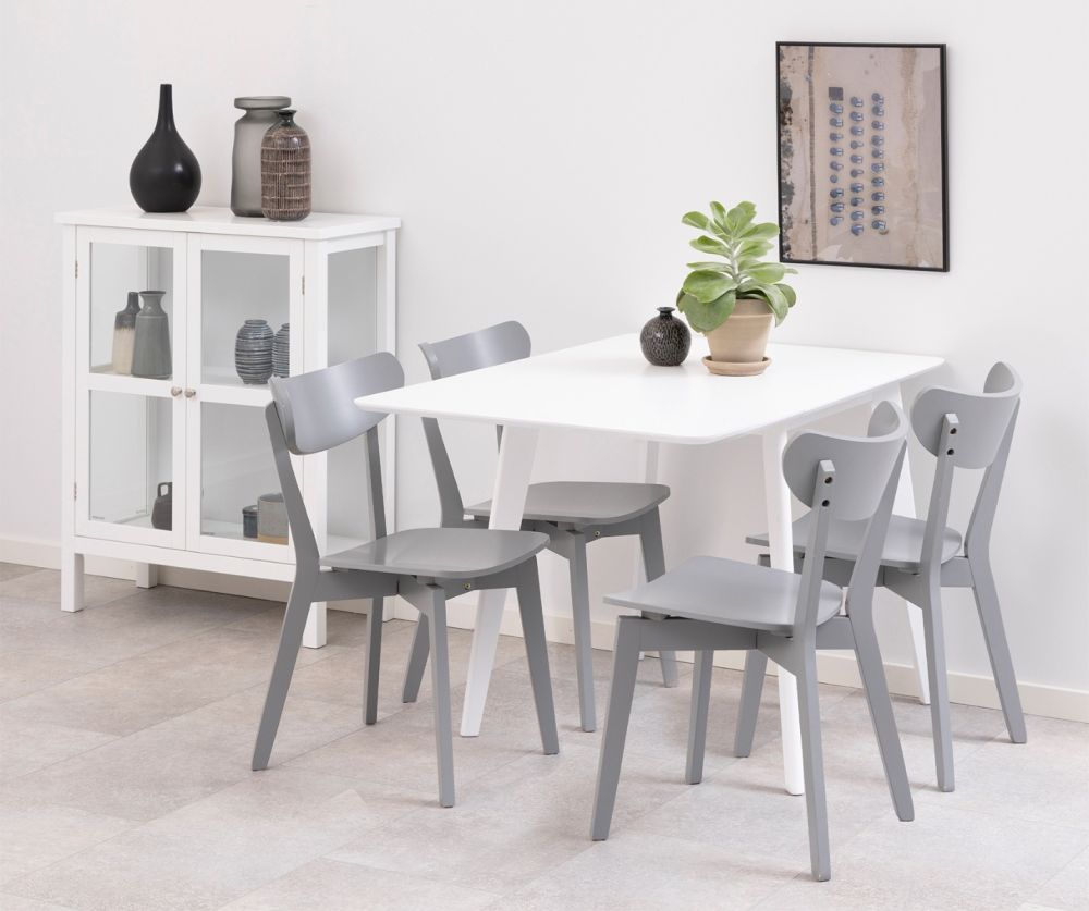 Roxby White Square Dining Table 