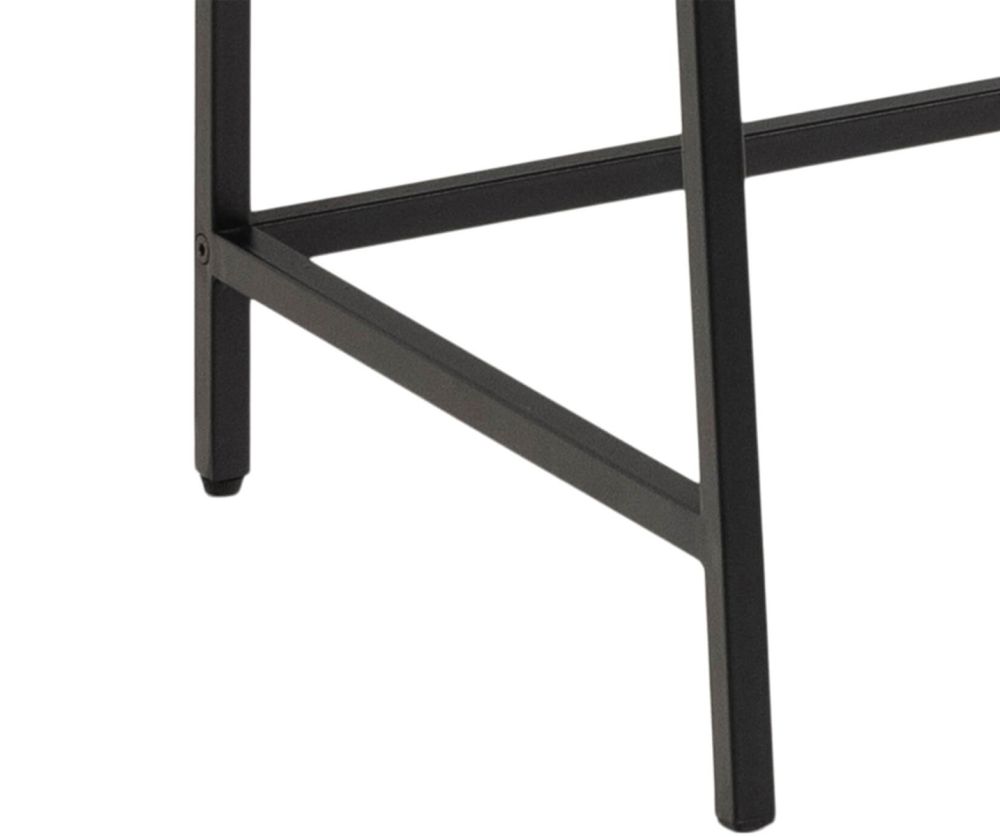 Seaford Black and Oak Bookcase with 1 Drawer 