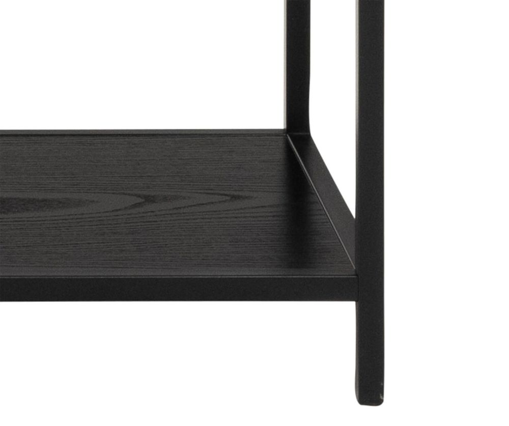 Seaford Black Bookcase with 4 Shelves and 1 Drawer 