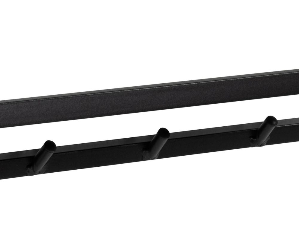 Seaford Black and Oak Coat Rack 