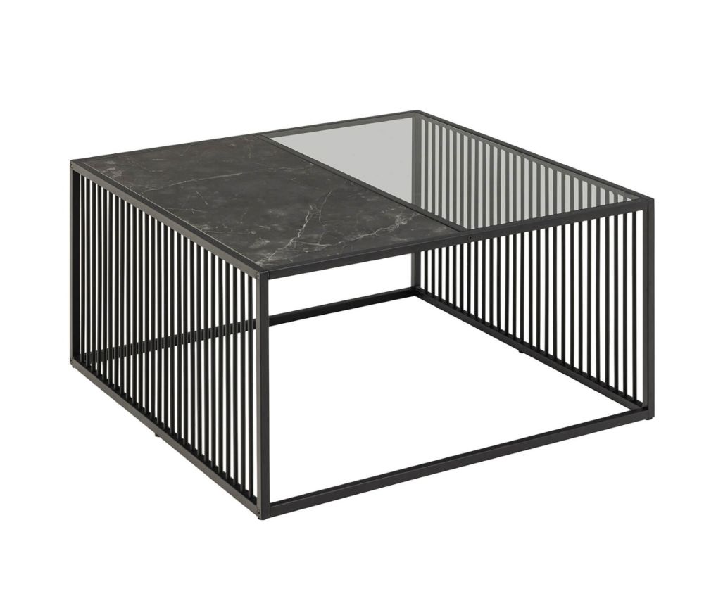 Strington Black Square Coffee Table 